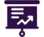 Purple scroll with an upward arrow.